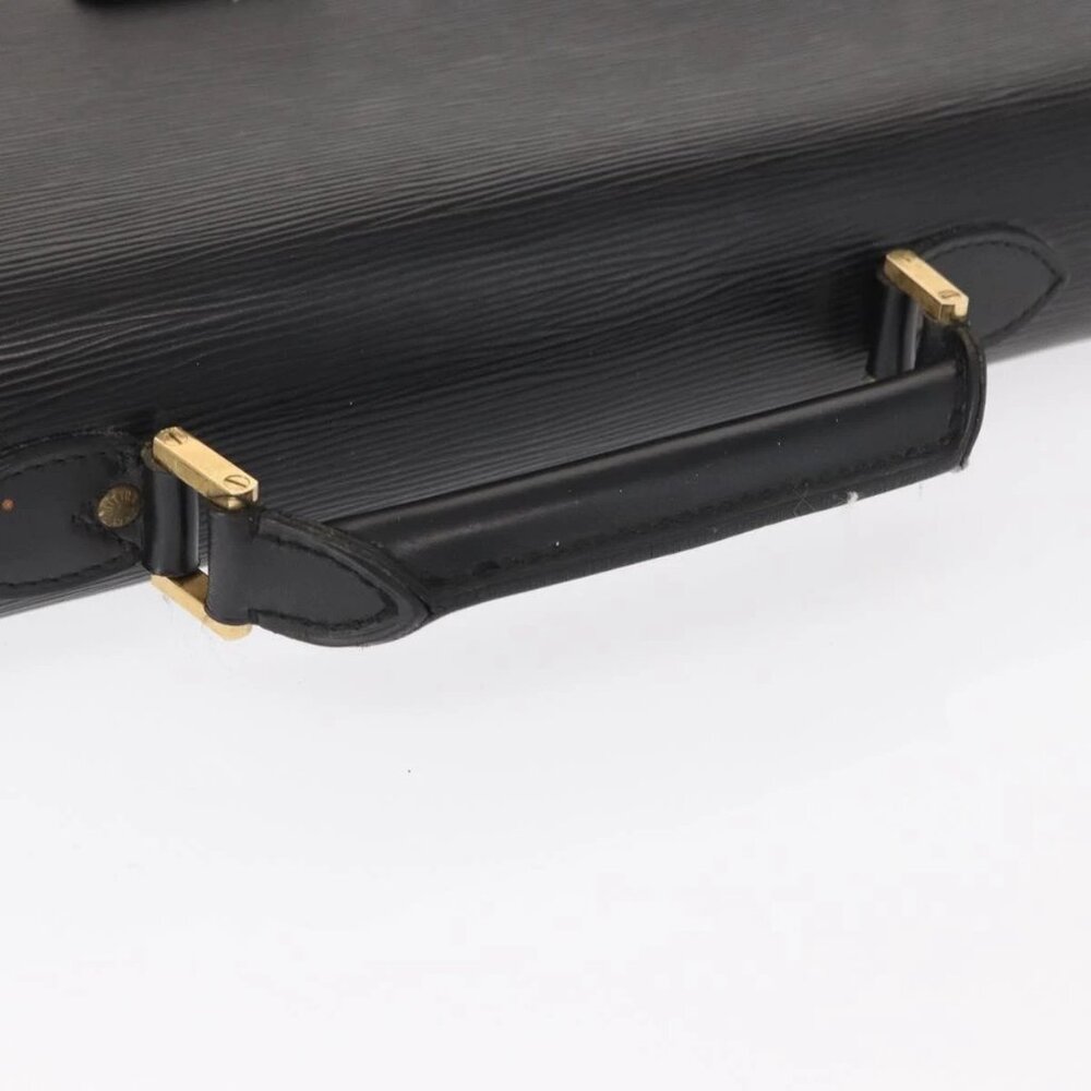 LOUIS VUITTON Epi Serviette Ambassador Business Bag Black M54412 LV Auth BA8580 - Picture 8 of 16